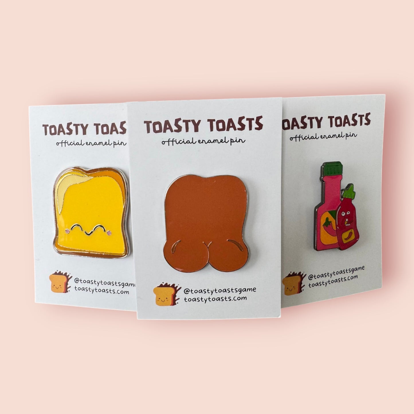 Toasty Toasts Enamel Pins