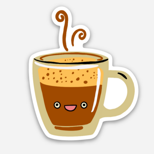 Espresso-Oh Vinyl Die Cut Sticker